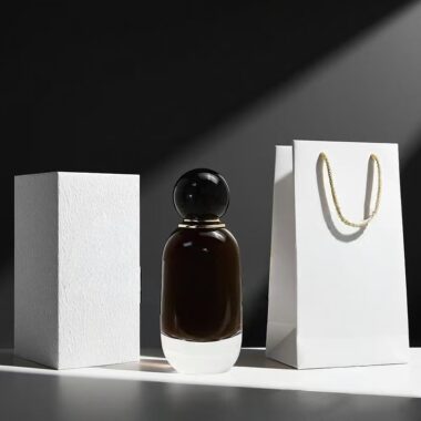 Custom 100ml round glass perfume bottle with ball cap