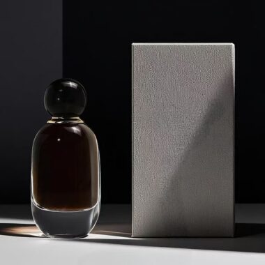 Custom 100ml round glass perfume bottle with ball cap