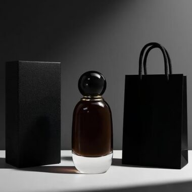 Custom 100ml round glass perfume bottle with ball cap