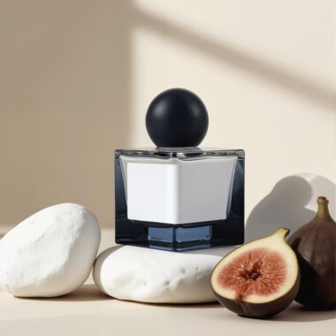 Custom colorful transparent men’s glass perfume bottle with sprayer