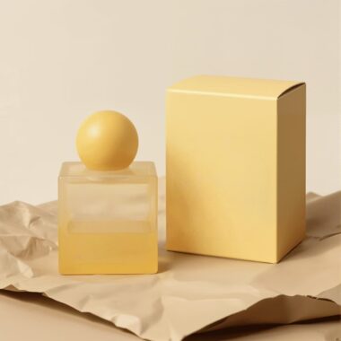 Custom colorful transparent men’s glass perfume bottle with sprayer