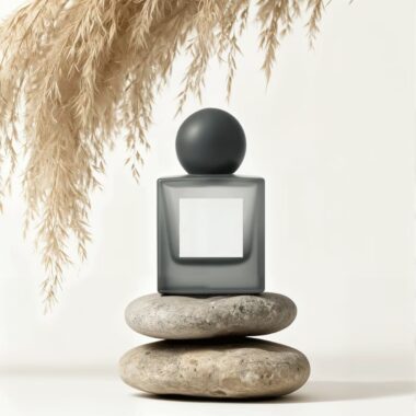 Custom colorful transparent men’s glass perfume bottle with sprayer