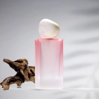 Luxury gradient custom logo 50ml 80ml glass perfume bottle