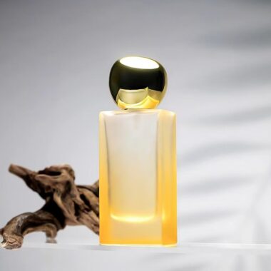 Luxury gradient custom logo 50ml 80ml glass perfume bottle