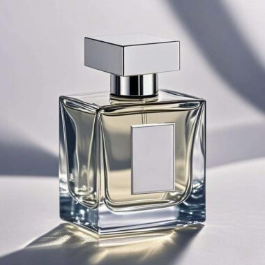 Unique custom luxury transparent men’s glass perfume bottle