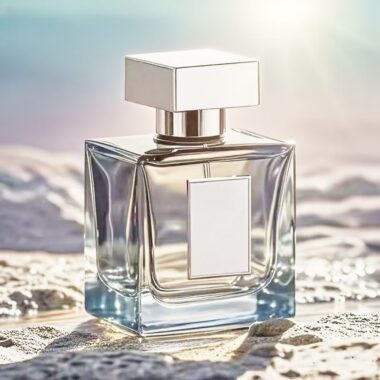 Unique custom luxury transparent men’s glass perfume bottle