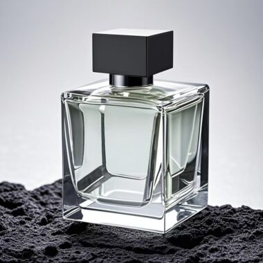 Unique custom luxury transparent men’s glass perfume bottle