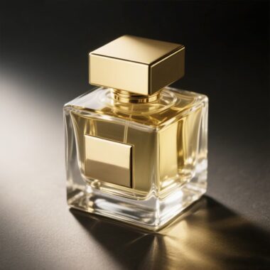 Unique custom luxury transparent men’s glass perfume bottle