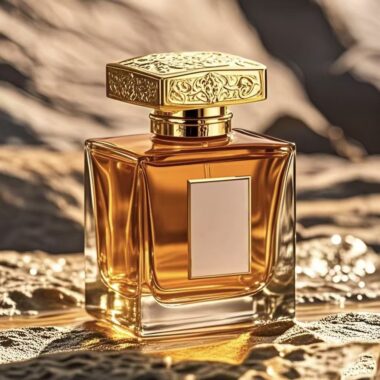 Unique custom luxury transparent men’s glass perfume bottle