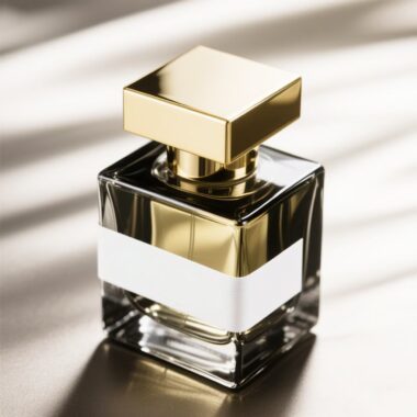 Unique custom luxury transparent men’s glass perfume bottle