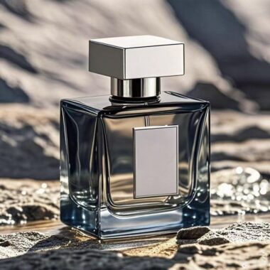 Unique custom luxury transparent men’s glass perfume bottle