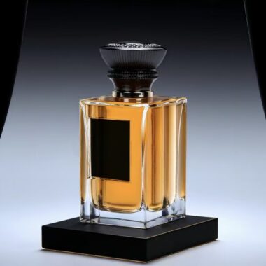 Custom luxury design clear spray glass perfume bottle