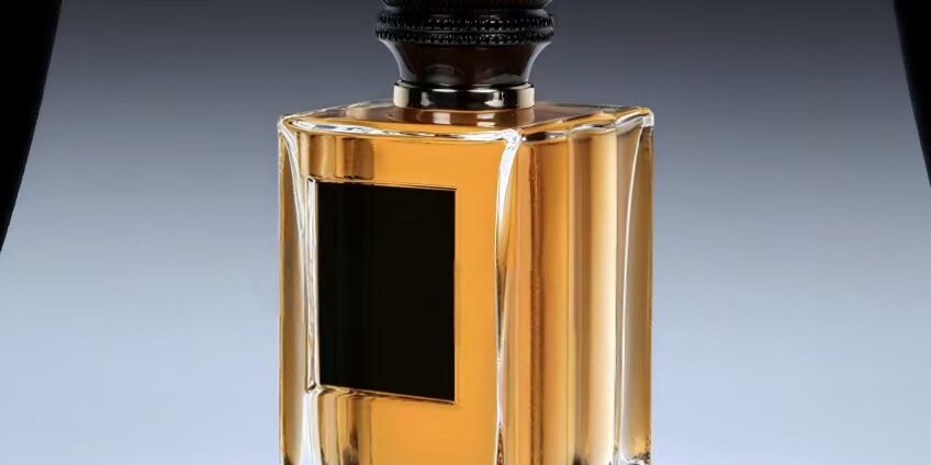 Custom luxury design clear spray glass perfume bottle