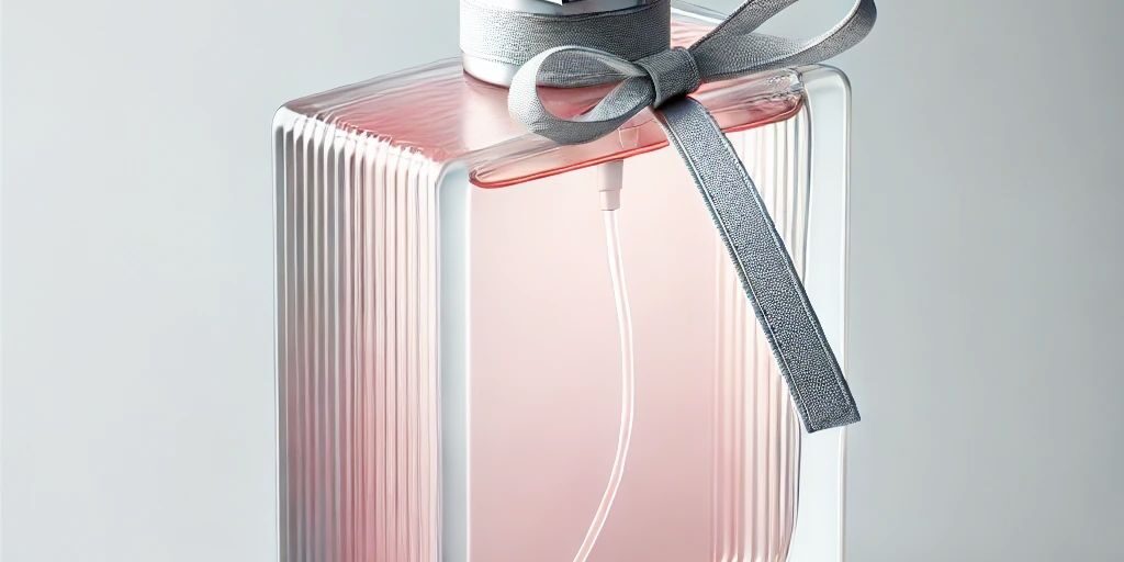 Luxury transparent glass perfume bottle with custom design