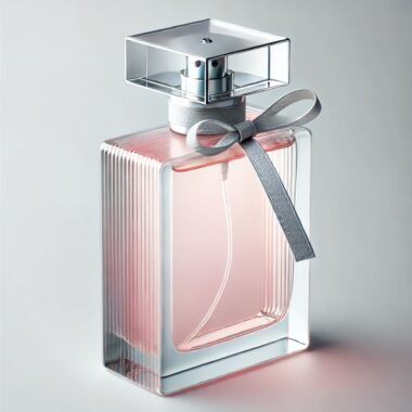 Luxury transparent glass perfume bottle with custom design