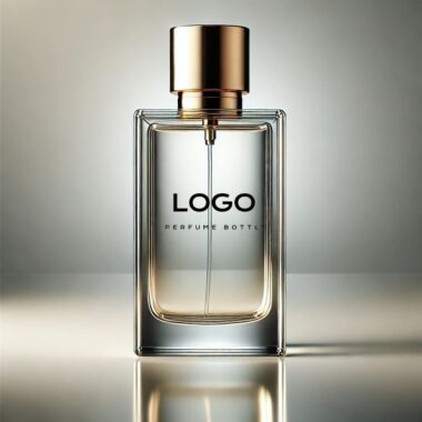 Luxury transparent glass perfume bottle with custom design