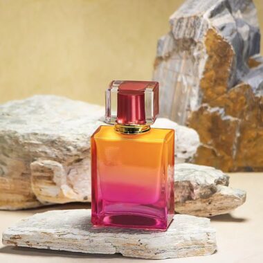 Elegant custom rectangular clear glass luxury perfume bottle