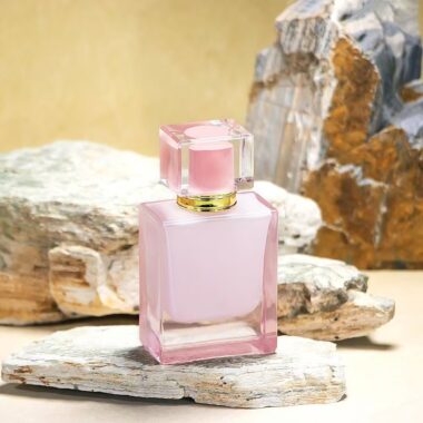 Elegant custom rectangular clear glass luxury perfume bottle