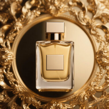 Luxury factory-made glass perfume bottle with elegant design