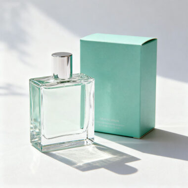 Luxury factory-made glass perfume bottle with elegant design