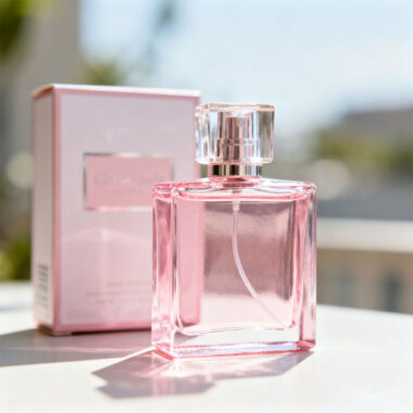 Luxury factory-made glass perfume bottle with elegant design