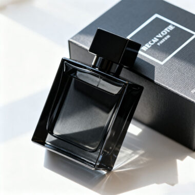 Luxury factory-made glass perfume bottle with elegant design