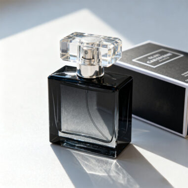 Luxury factory-made glass perfume bottle with elegant design