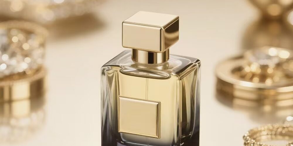 Luxury factory-made glass perfume bottle with elegant design