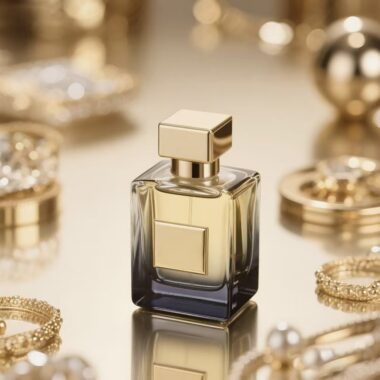 Luxury factory-made glass perfume bottle with elegant design