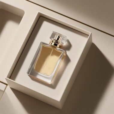 Luxury factory-made glass perfume bottle with elegant design