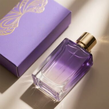 Luxury factory-made glass perfume bottle with elegant design