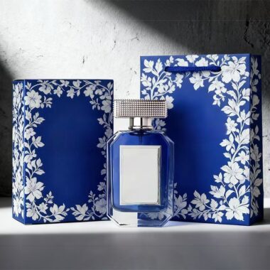 Gradient hexagon glass perfume bottle 50ml 100ml design