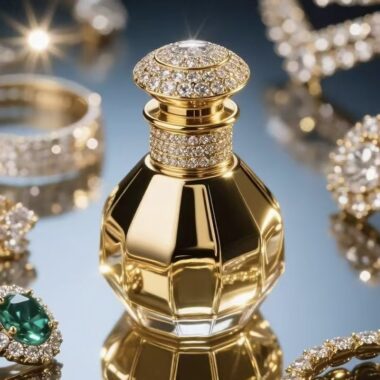 Premium luxury fashion-style clear glass perfume bottle design
