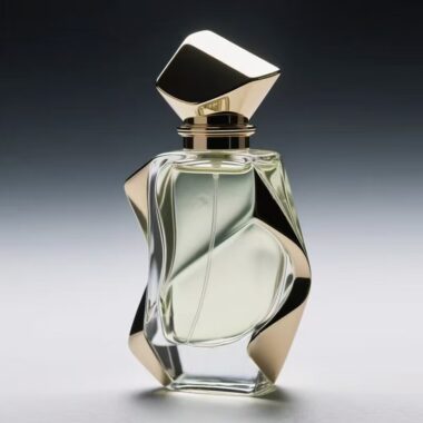 Premium luxury fashion-style clear glass perfume bottle design