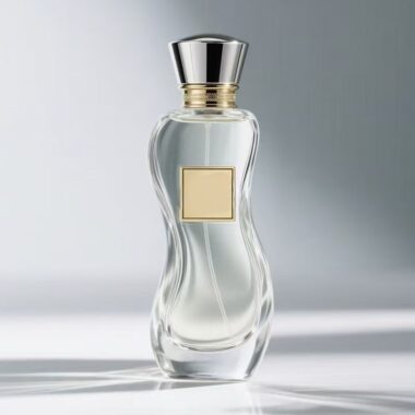 Premium luxury fashion-style clear glass perfume bottle design