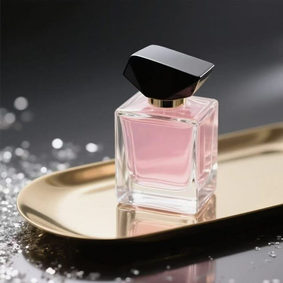 Elegant luxury glass perfume bottle for premium scents