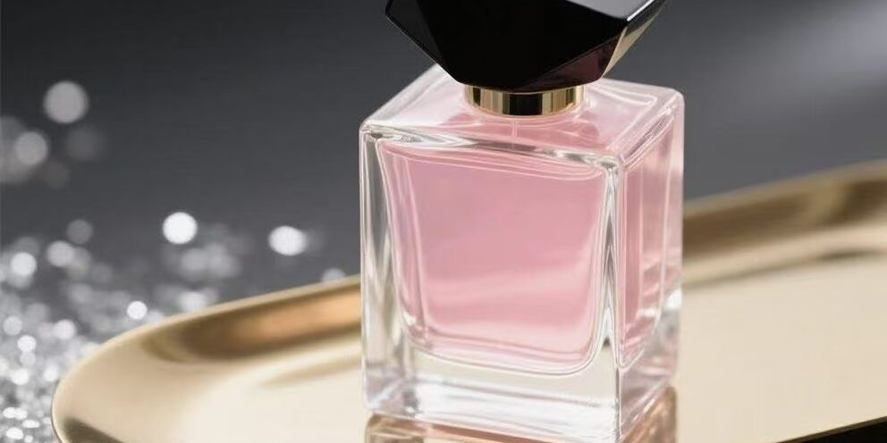 Elegant luxury glass perfume bottle for premium scents