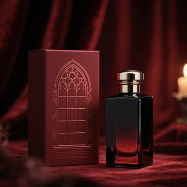 High-end luxury glass perfume bottle with mist sprayer