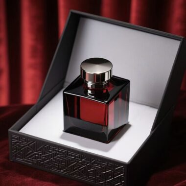 High-end luxury glass perfume bottle with mist sprayer