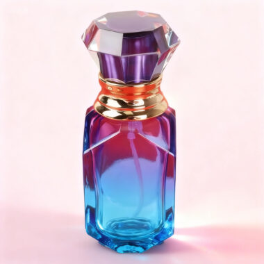 Luxury gradient spray premium glass perfume bottle design