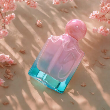 Luxury gradient spray premium glass perfume bottle design