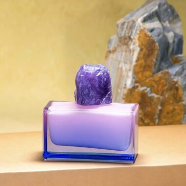 Elegant luxury refillable transparent clear glass perfume bottle