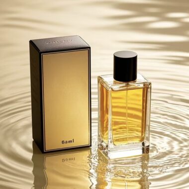 Custom luxury square empty pump glass perfume bottle design