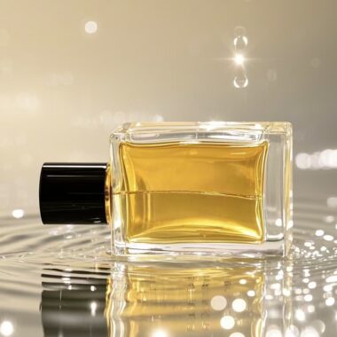 Custom luxury square empty pump glass perfume bottle design