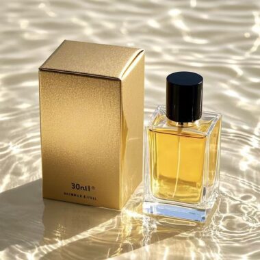 Custom luxury square empty pump glass perfume bottle design