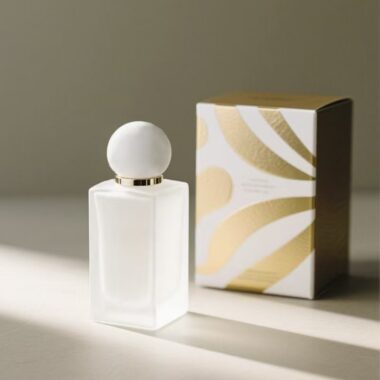 Modern frosted glass perfume bottle with high-quality sprayer