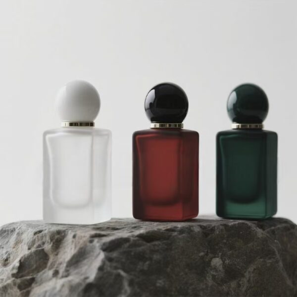 Modern frosted glass perfume bottle with high-quality sprayer