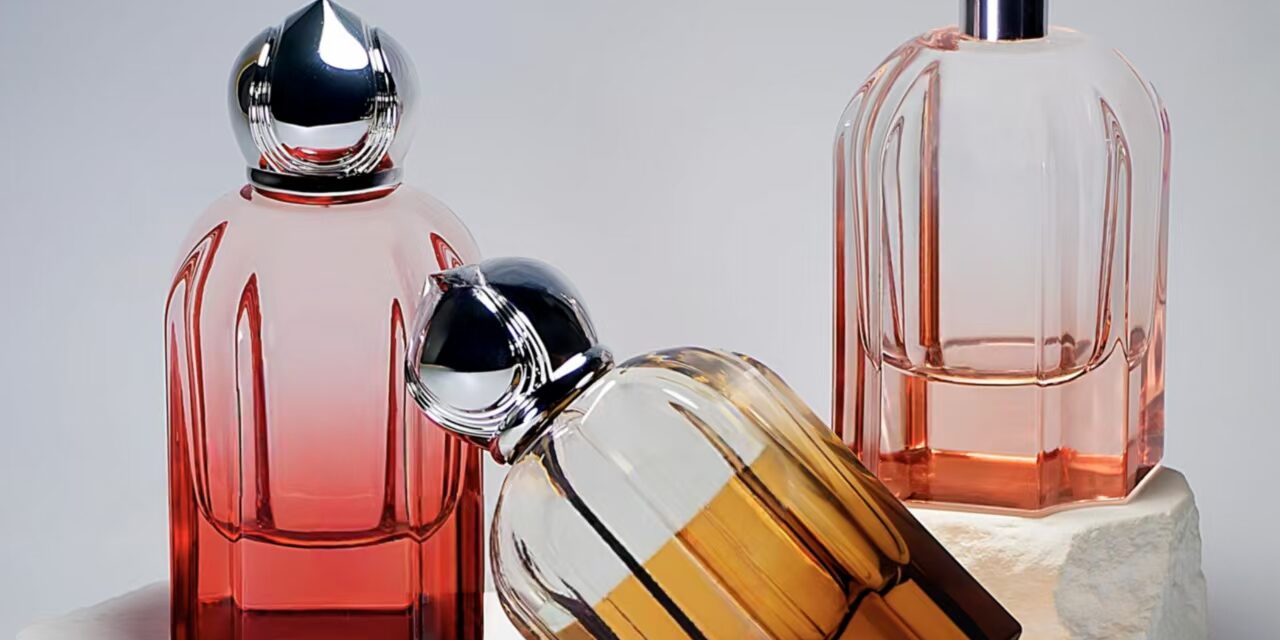 100ml multicolor luxury glass perfume bottle design