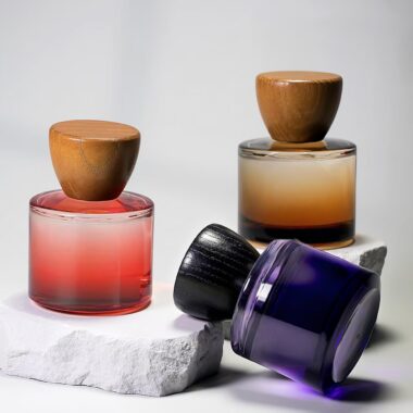 Custom 50ml gradient personalized premium glass perfume bottle