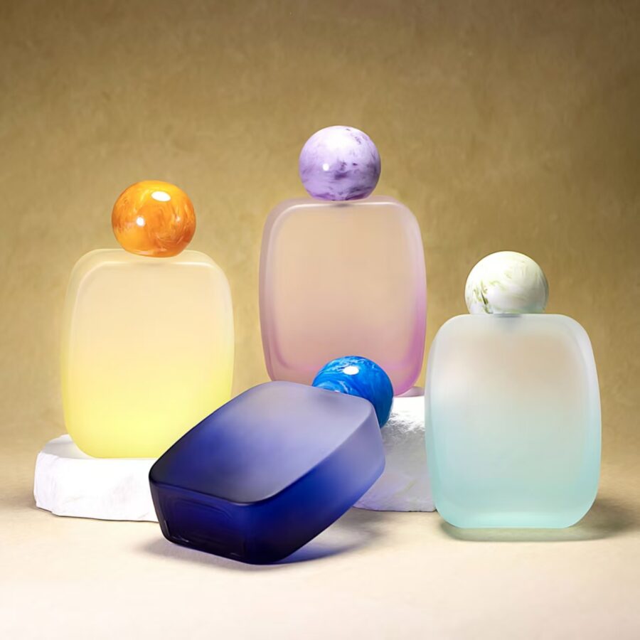 Premium clear 30ml 50ml 100ml glass perfume bottle design